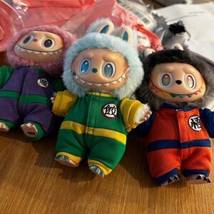 Labubu Dragonball Goku Outfit Clothing Clothes Accessories Orange Jumper